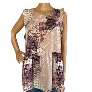 Maurice’s Flowy Lilac Blush Floral Paisley Print Babydoll